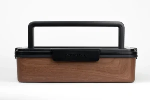 Walnut Finish Platterbox